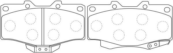 FiT FP1436 Brake Pad Set, disc brake FP1436