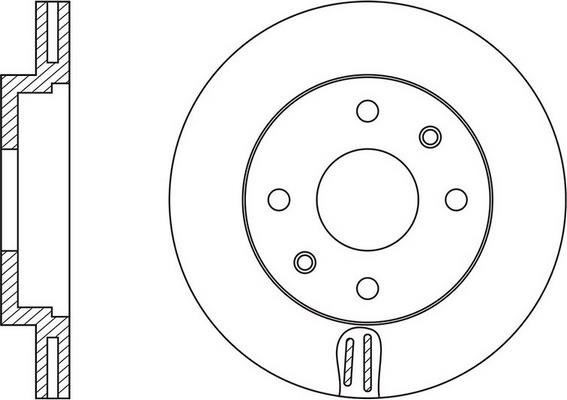 FiT FR0147V Front brake disc ventilated FR0147V