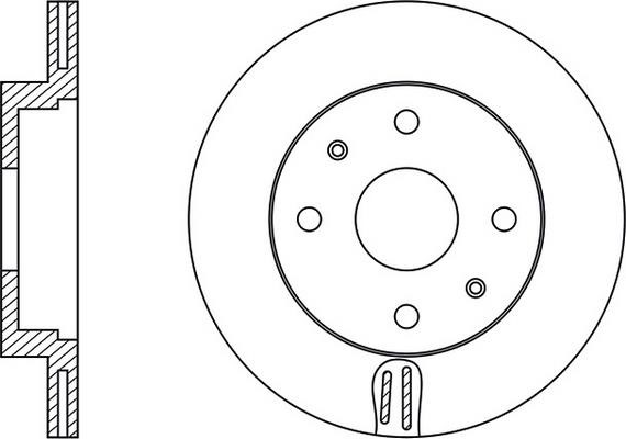FiT FR0586V Front brake disc ventilated FR0586V