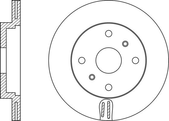 FiT FR0228V Front brake disc ventilated FR0228V