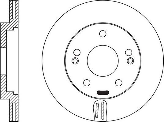 FiT FR0666V Front brake disc ventilated FR0666V