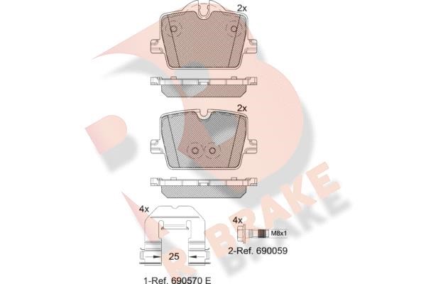 R Brake RB2363 Brake Pad Set, disc brake RB2363