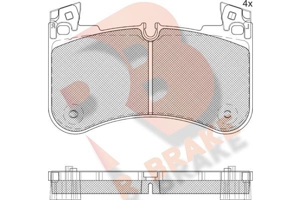 R Brake RB2366 Brake Pad Set, disc brake RB2366