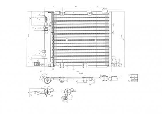 Hart 602 283 Condenser, air conditioning 602283