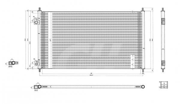 Air conditioner condenser Honda Civic: 606927 Hart AC Condenser
