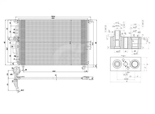Aircon condenser Opel Omega B: 606141 Hart AC Condenser