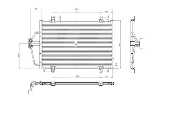 Hart 606 400 AC Condenser 606400 606400 Hart AC Condenser