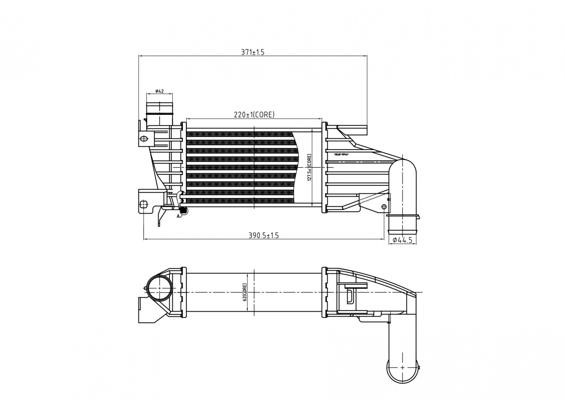 Intercooler charger Opel Astra H: 612573 Hart Intercooler, charger