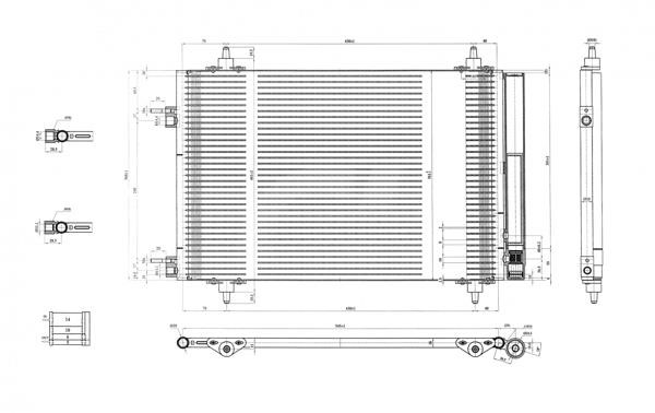 Air con condenser Citroen Berlingo: 612408 Hart AC Condenser
