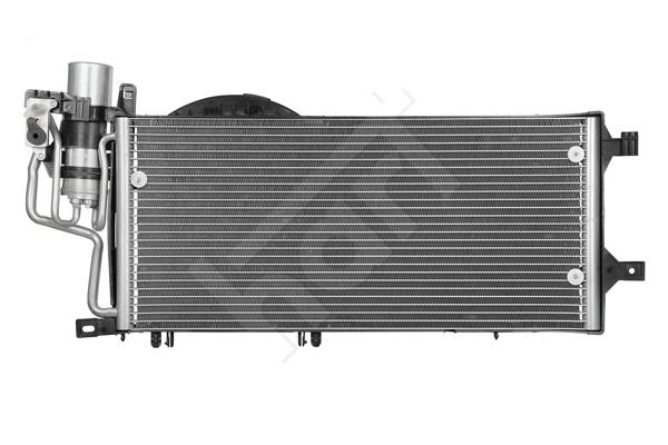 Air conditioner condenser Opel Corsa C: 614498 Hart AC Condenser
