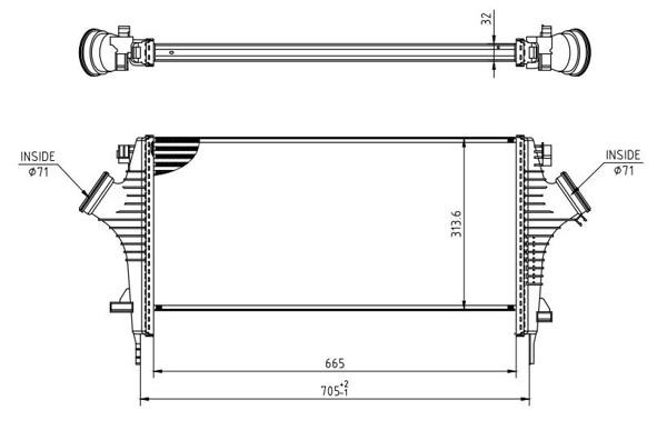 636916 Hart Intercooler, charger
