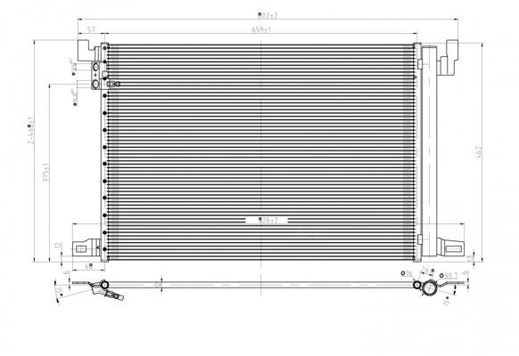 Air conditioner condenser Audi Q8: 636944 Hart AC Condenser