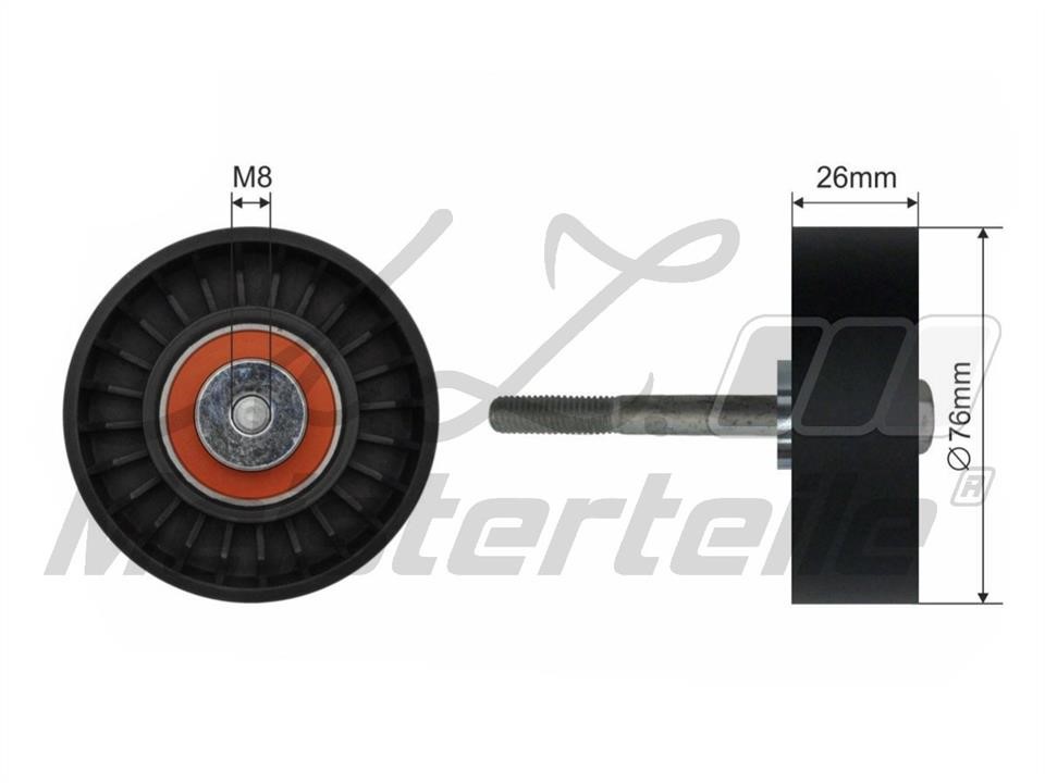A.Z. Meisterteile AZMT-20-031-1155 Deflection/guide pulley, v-ribbed belt AZMT200311155