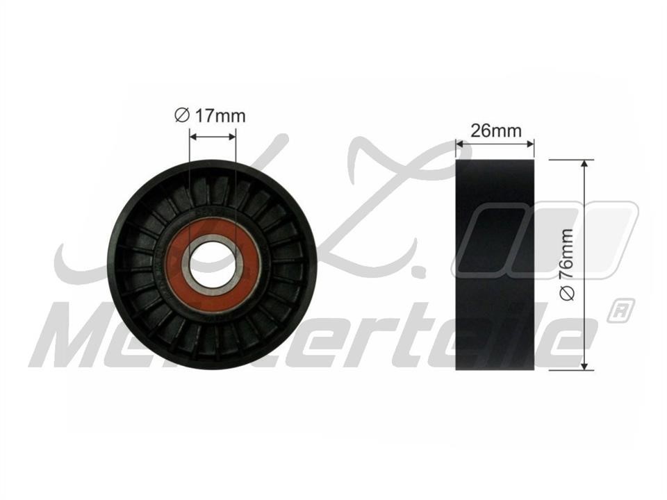 A.Z. Meisterteile AZMT-20-031-1185 Tensioner pulley, v-ribbed belt AZMT200311185