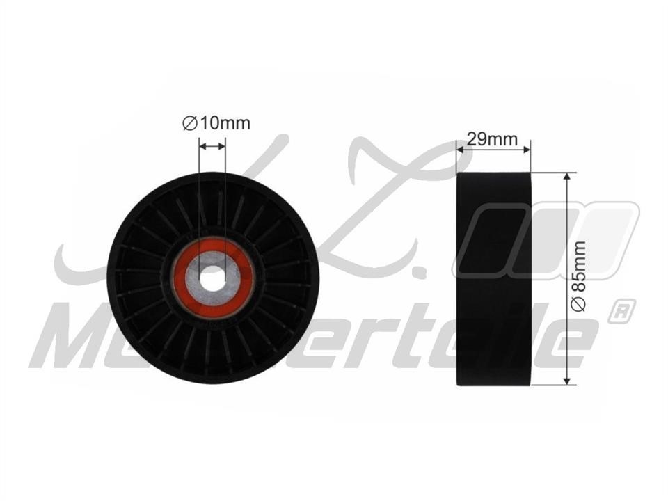 A.Z. Meisterteile AZMT-20-031-1311 Deflection/guide pulley, v-ribbed belt AZMT200311311