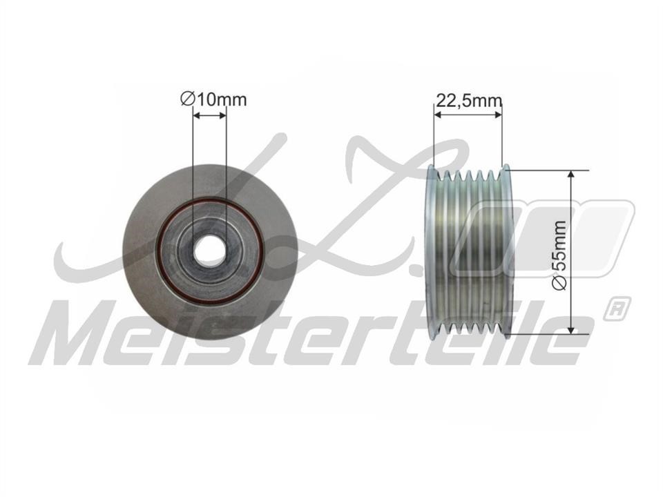 A.Z. Meisterteile AZMT-20-031-1401 Deflection/guide pulley, v-ribbed belt AZMT200311401