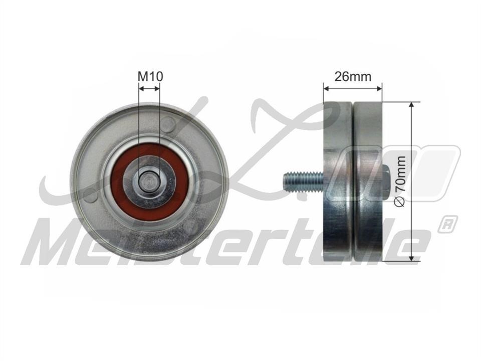 A.Z. Meisterteile AZMT-20-031-1462 Deflection/guide pulley, v-ribbed belt AZMT200311462