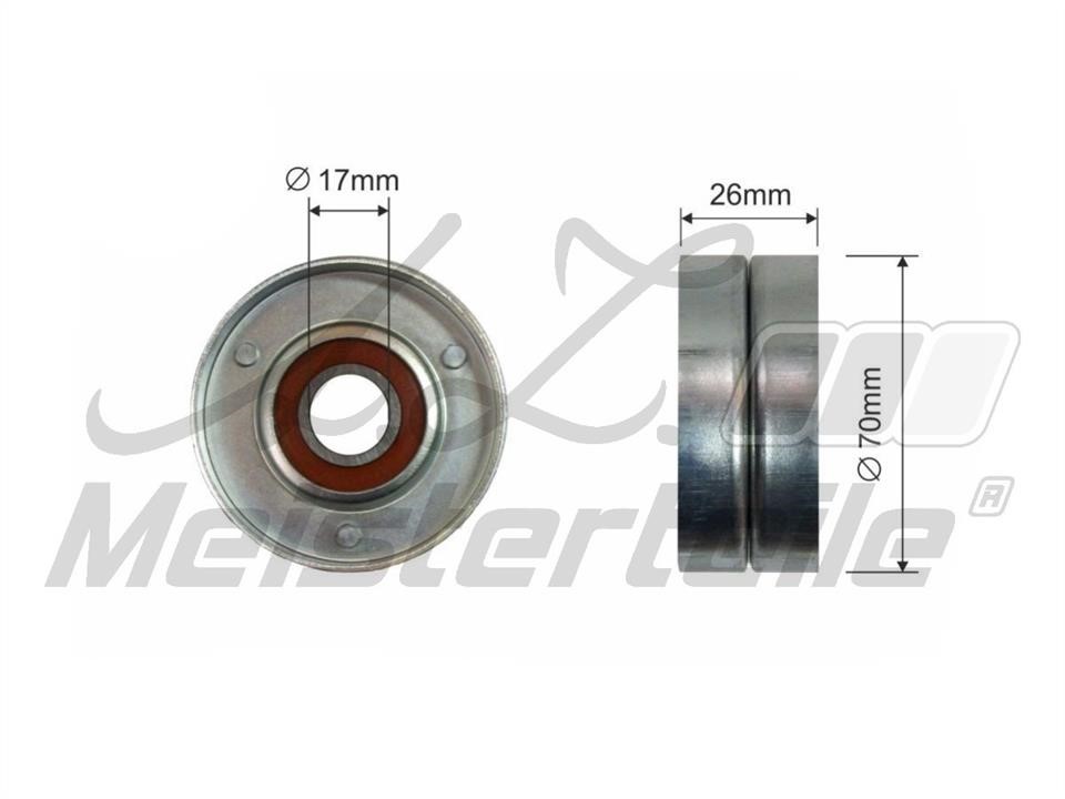 A.Z. Meisterteile AZMT-20-031-1466 Tensioner pulley, v-ribbed belt AZMT200311466