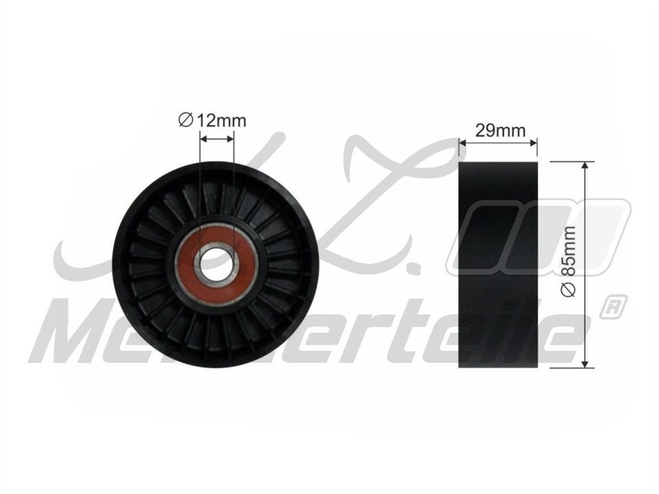 A.Z. Meisterteile AZMT-20-031-2104 Tensioner pulley, v-ribbed belt AZMT200312104