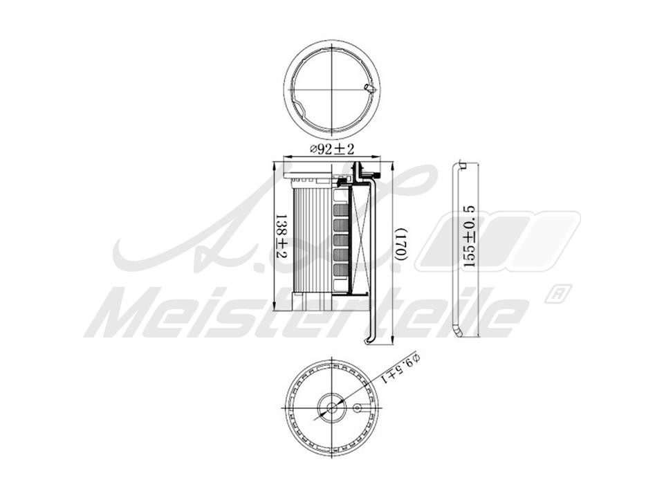 Fuel filter A.Z. Meisterteile AZMT-41-020-1396