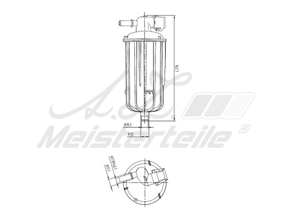 A.Z. Meisterteile AZMT-41-020-1408 Fuel filter AZMT410201408