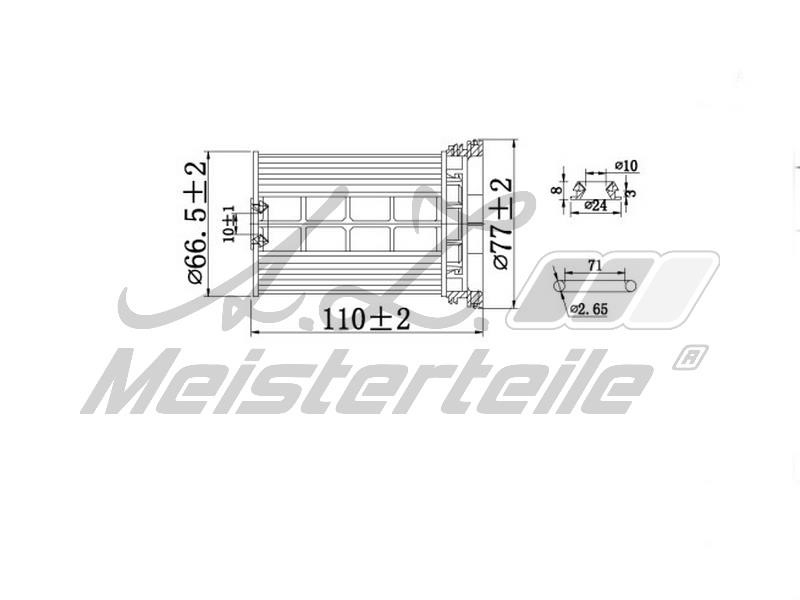 A.Z. Meisterteile AZMT-41-020-1476 Fuel filter AZMT410201476