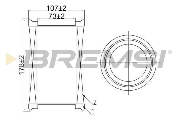 Bremsi FA0546 Air filter FA0546