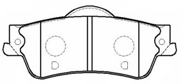 FiT FP1352 Brake Pad Set, disc brake FP1352