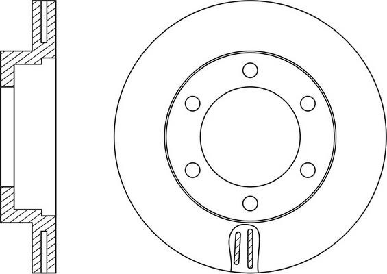FiT FR0200V Front brake disc ventilated FR0200V