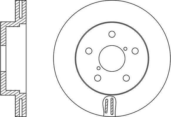 FiT FR0201V Front brake disc ventilated FR0201V
