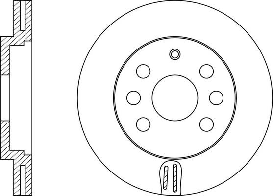 FiT FR0223V Front brake disc ventilated FR0223V
