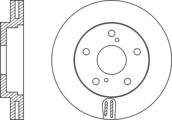 FiT FR0118V Front brake disc ventilated FR0118V
