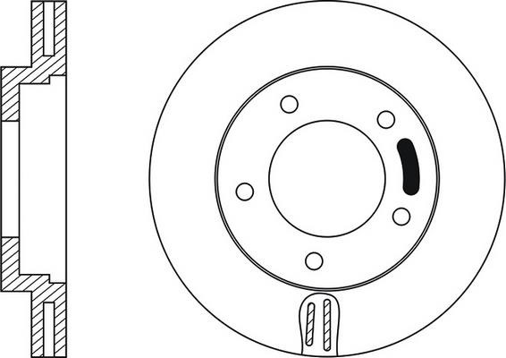 FiT FR0136V Front brake disc ventilated FR0136V