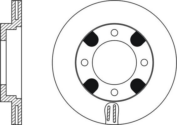 FiT FR0137V Front brake disc ventilated FR0137V