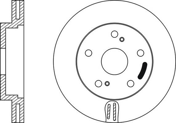 FiT FR0168V Front brake disc ventilated FR0168V