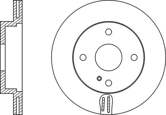 FiT FR0174V Front brake disc ventilated FR0174V