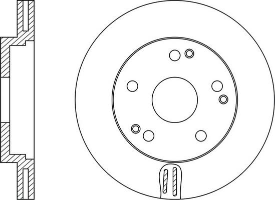 FiT FR0181V Front brake disc ventilated FR0181V