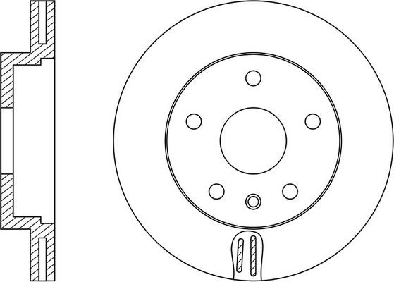 FiT FR0185V Front brake disc ventilated FR0185V