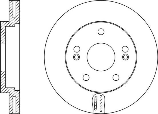 FiT FR0287V Front brake disc ventilated FR0287V