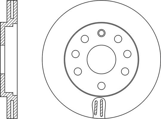 FiT FR0186V Front brake disc ventilated FR0186V