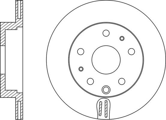 FiT FR0608V Rear ventilated brake disc FR0608V