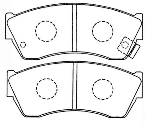 FiT FP0451 Brake Pad Set, disc brake FP0451
