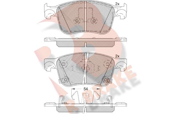 R Brake RB2324 Brake Pad Set, disc brake RB2324