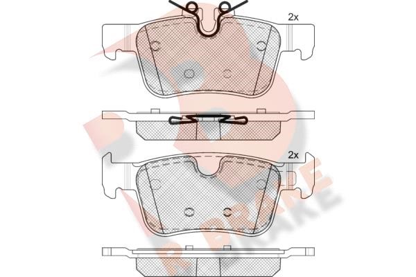 R Brake RB2327 Brake Pad Set, disc brake RB2327