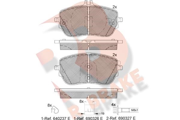 R Brake RB2337 Brake Pad Set, disc brake RB2337