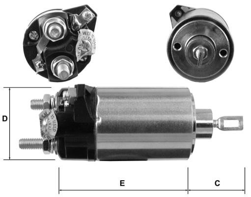 General Motors E3665 Solenoid switch, starter E3665