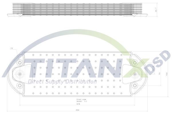 OX129005 TITANX Oil Cooler, engine oil