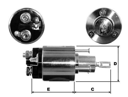 Opel E9008 Solenoid switch, starter E9008