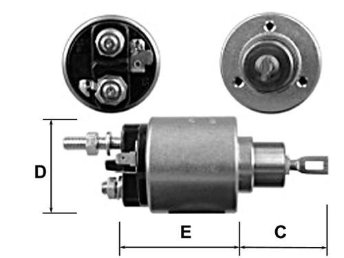 Opel E3610 Solenoid switch, starter E3610