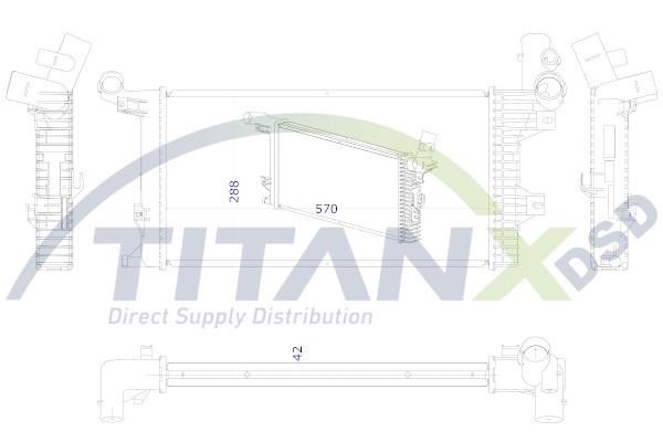 RX119006 TITANX Engine cooling radiator